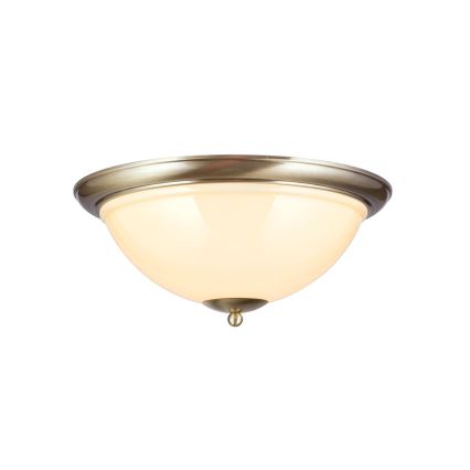 Stropné svietidlo AUSTRIAN OLD LAMP 3xE27/60W/230V pr. 50 cm bronz/béžová