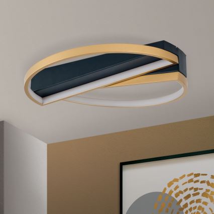 LED Stmievateľné stropné svietidlo OLGA LED/28W/230V zlatá/čierna