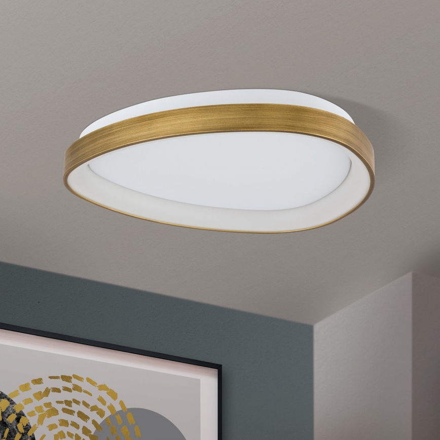 LED Stropné svietidlo CHARLIE LED/35W/230V pr. 45 cm zlatá