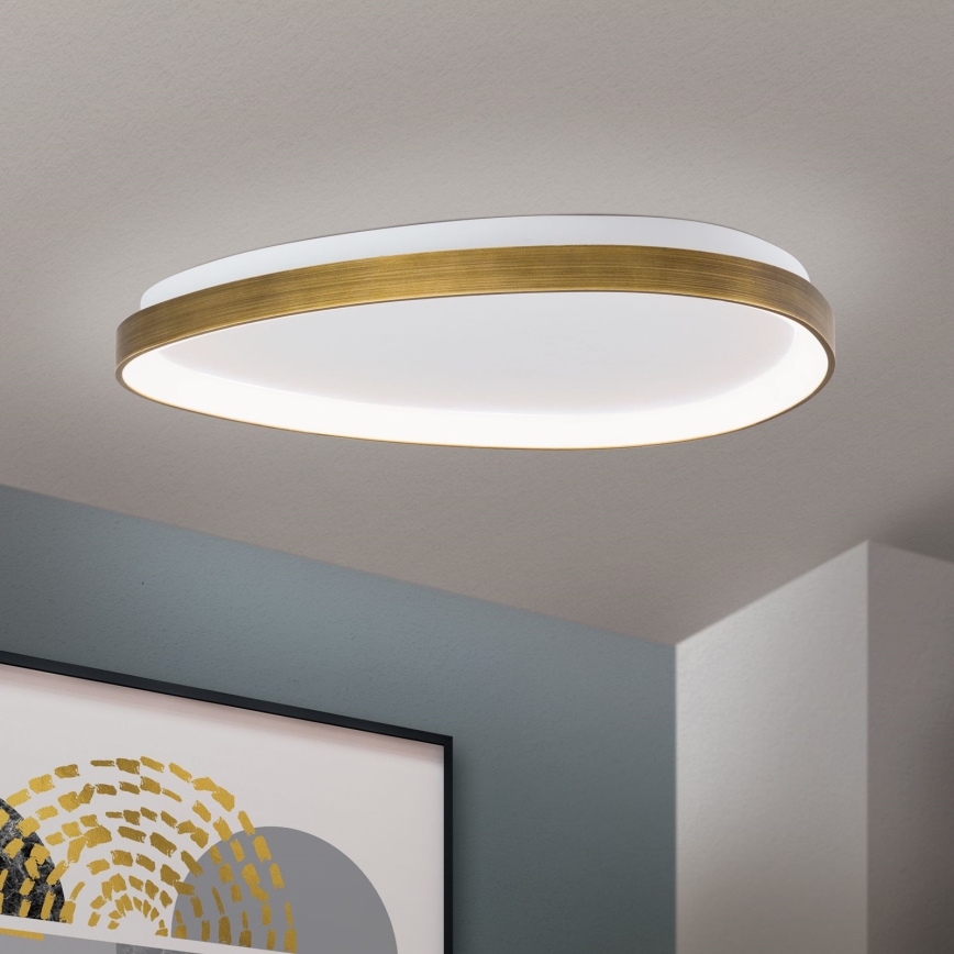 LED Stropné svietidlo CHARLIE LED/48W/230V pr. 65 cm zlatá