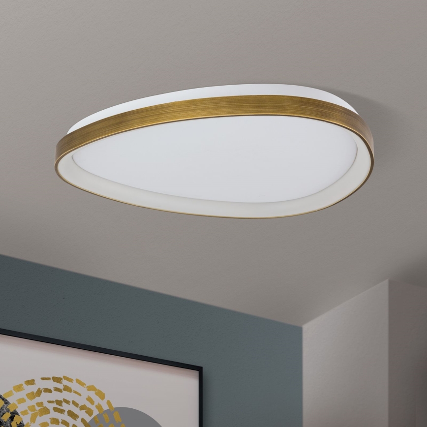 LED Stropné svietidlo CHARLIE LED/48W/230V pr. 65 cm zlatá