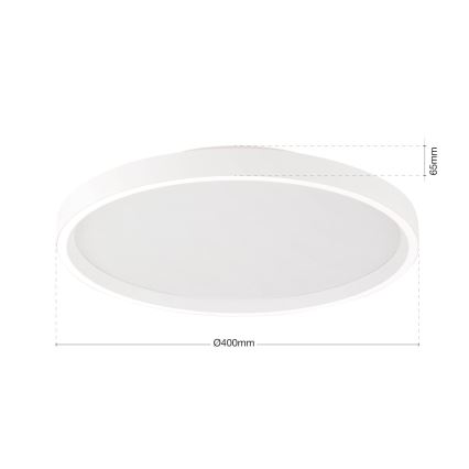 LED Stmievateľné stropné svietidlo MASCA LED/36W/230V 2700/3350/4000K pr. 40 cm biela