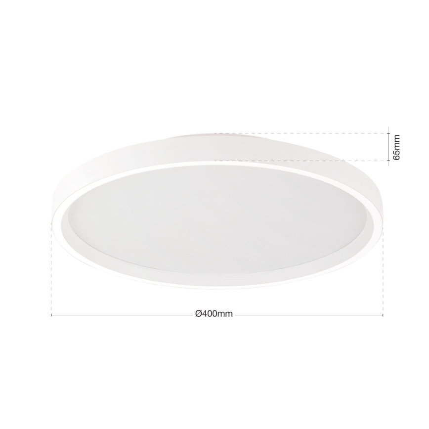 LED Stmievateľné stropné svietidlo MASCA LED/36W/230V 2700/3350/4000K pr. 40 cm biela