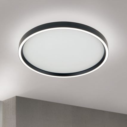 LED Stmievateľné stropné svietidlo MASCA LED/36W/230V 2700/3350/4000K pr. 40 cm čierna