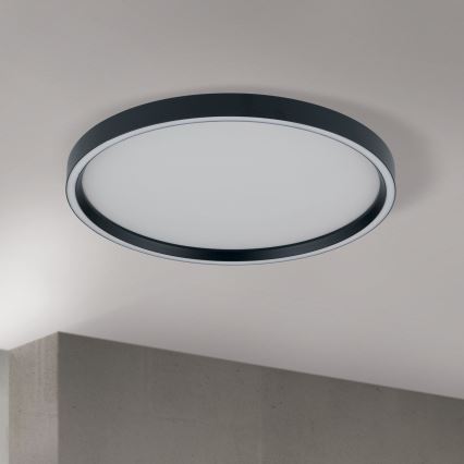 LED Stmievateľné stropné svietidlo MASCA LED/36W/230V 2700/3350/4000K pr. 40 cm čierna