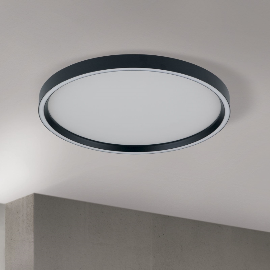 LED Stmievateľné stropné svietidlo MASCA LED/36W/230V 2700/3350/4000K pr. 40 cm čierna