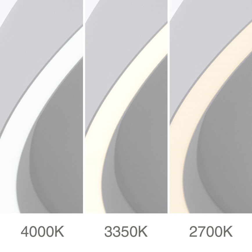 LED Stmievateľné stropné svietidlo MASCA LED/47W/230V 2700/3350/4000K pr. 60 cm biela