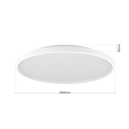 LED Stmievateľné stropné svietidlo MASCA LED/47W/230V 2700/3350/4000K pr. 60 cm biela