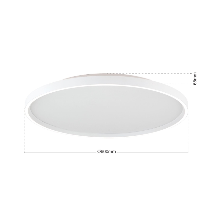 LED Stmievateľné stropné svietidlo MASCA LED/47W/230V 2700/3350/4000K pr. 60 cm biela