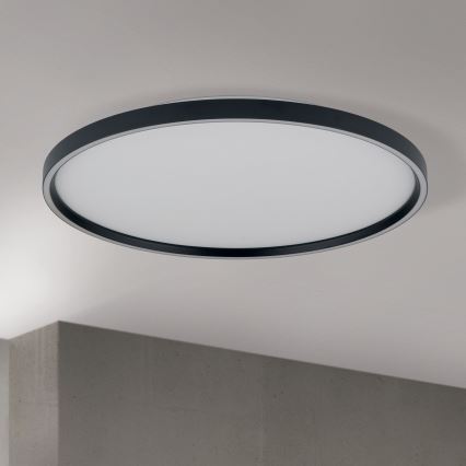 LED Stmievateľné stropné svietidlo MASCA LED/47W/230V 2700/3350/4000K pr. 60 cm čierna