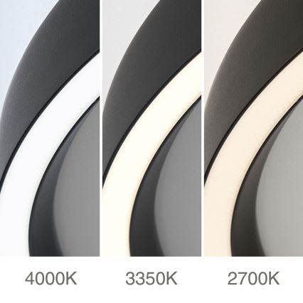 LED Stmievateľné stropné svietidlo MASCA LED/47W/230V 2700/3350/4000K pr. 60 cm čierna