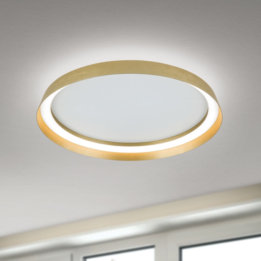 LED Stmievateľné stropné svietidlo MANTA LED/38W/230V 2700/3000/4000K pr. 45 cm zlatá