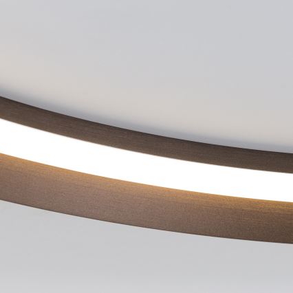 LED Stmievateľné stropné svietidlo MANTA LED/38W/230V 2700/3000/4000K pr. 45 cm hnedá