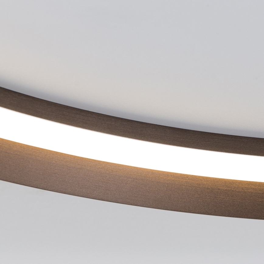 LED Stmievateľné stropné svietidlo MANTA LED/38W/230V 2700/3000/4000K pr. 45 cm hnedá