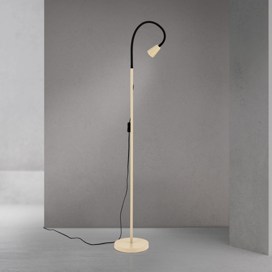 Flexibilná stojaca lampa DOTTY 1xGU10/10W/230V béžová/čierna