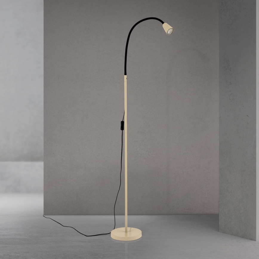 Flexibilná stojaca lampa DOTTY 1xGU10/10W/230V béžová/čierna
