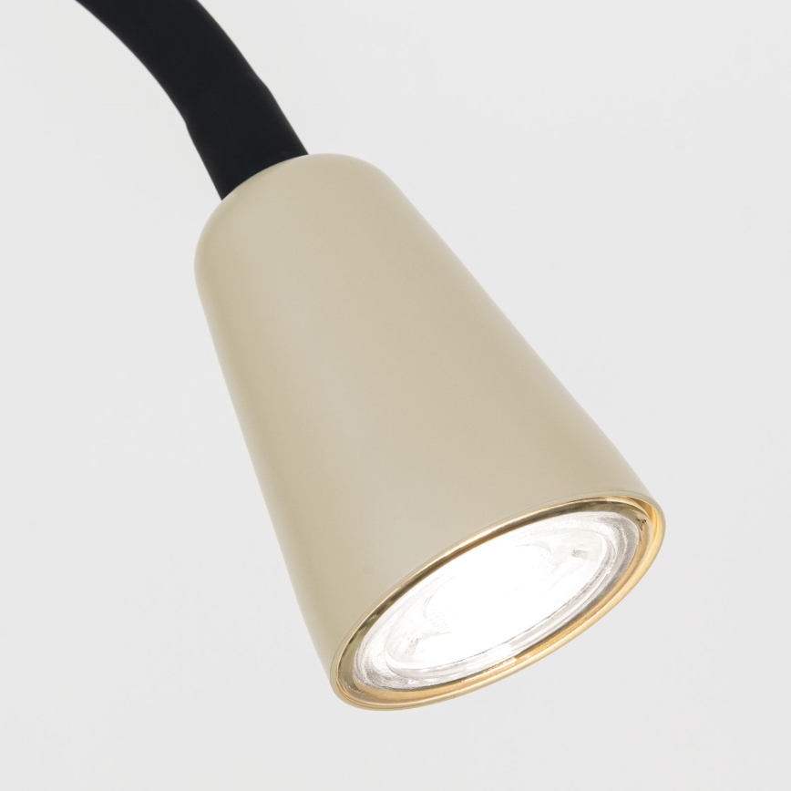 Flexibilná stojaca lampa DOTTY 1xGU10/10W/230V béžová/čierna