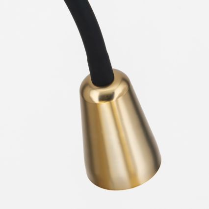 Flexibilná stojacia lampa DOTTY 1xGU10/10W/230V čierna/mosadz