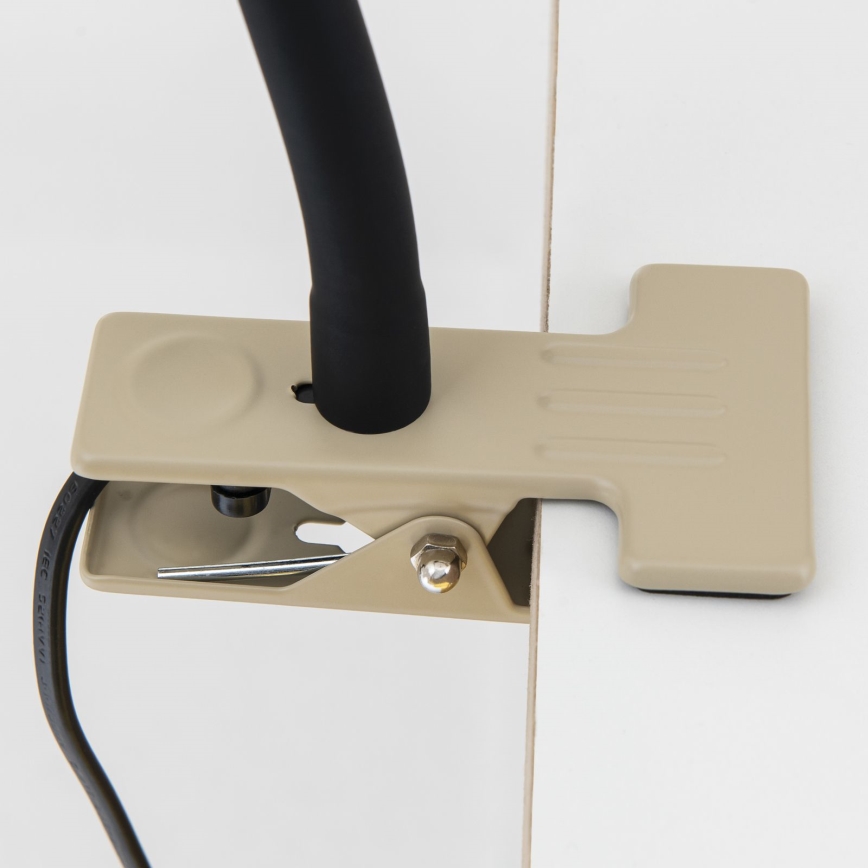Flexibilná stolná lampa s klipom DOTTY 1xGU10/10W/230V béžová/čierna
