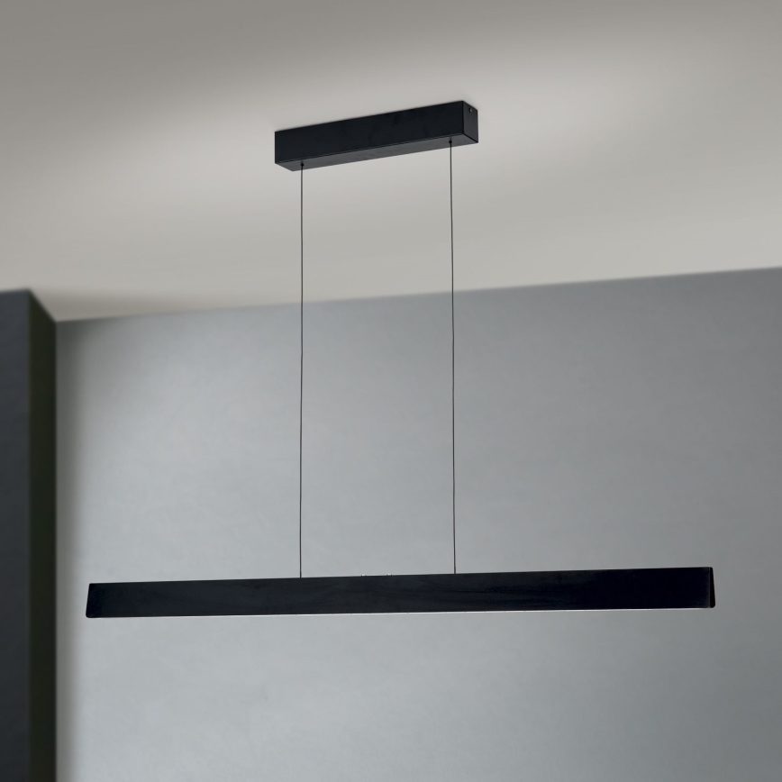 LED Stmievateľný luster na lanku TARA LED/44W/230V 2700/3800/4500/5700K čierna