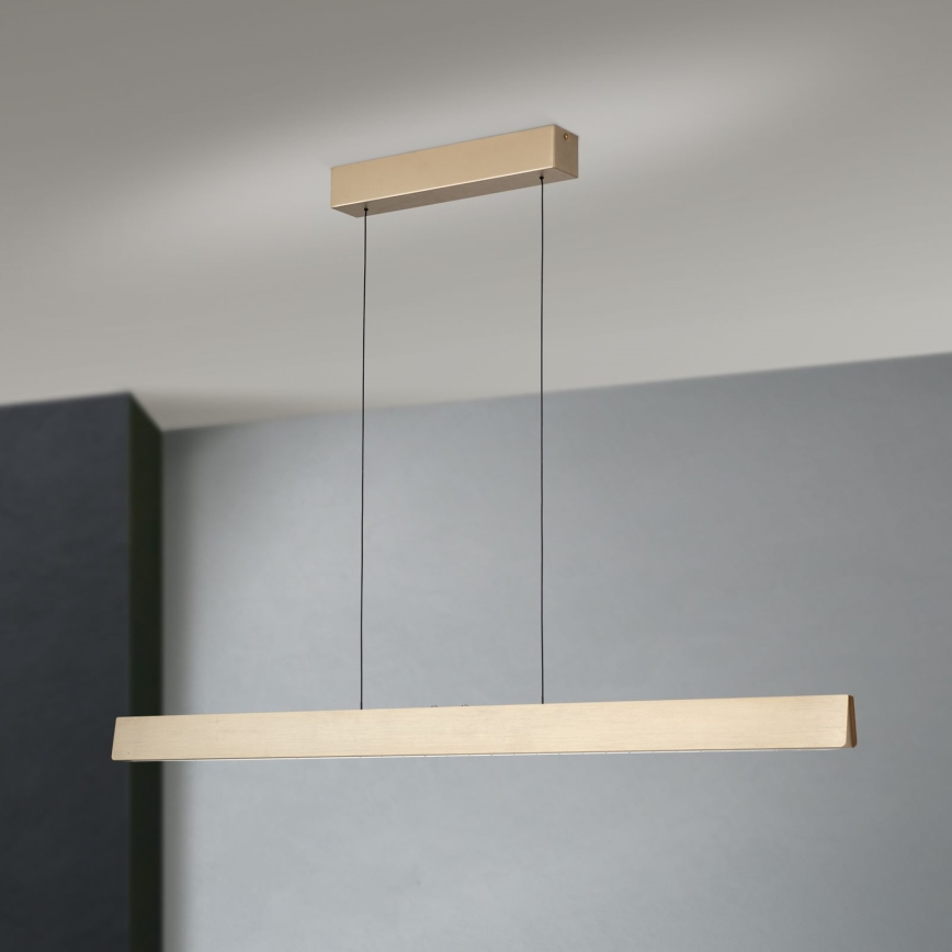 LED Stmievateľný luster na lanku TARA LED/44W/230V 2700/3800/4500/5700K zlatá