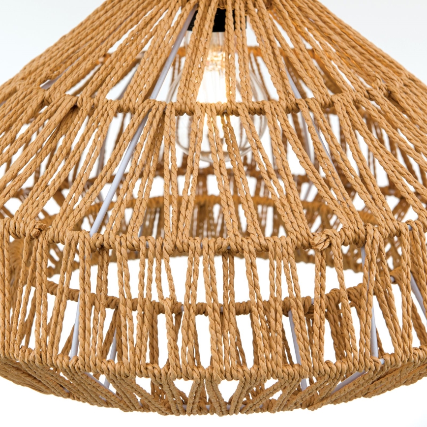 Luster na lanku BASKET 1xE27/40W/230V pr. 40 cm konope