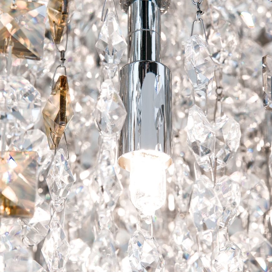 Krištáľové stropné svietidlo CRYSTALRIVER 21xG9/40W/230V lesklý chróm