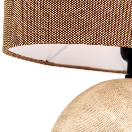 Stolná lampa ETHNO 1xE27/60W/230V keramika hnedá/béžová