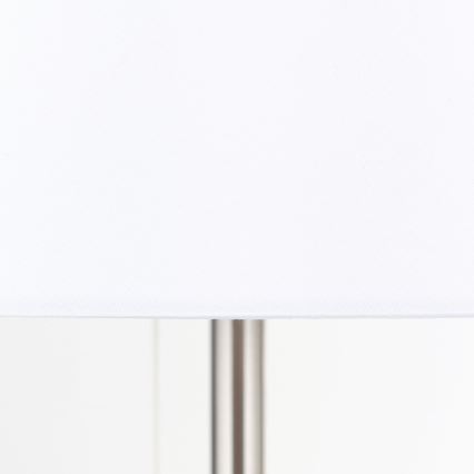 Stolná lampa s USB portom LUDWIG 1xE27/40W/230V 50 cm biela/matný chróm
