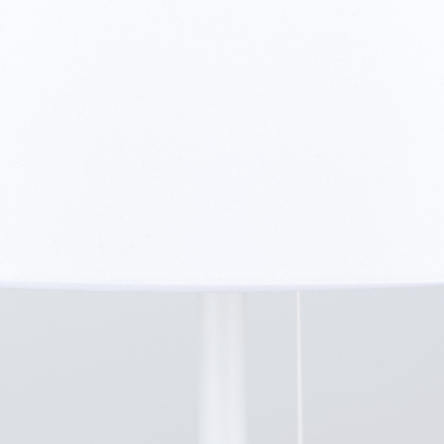 Stolná lampa s USB portom LUDWIG 1xE27/40W/230V 50 cm biela