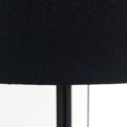 Stolná lampa s USB portom LUDWIG 1xE27/40W/230V 50 cm čierna