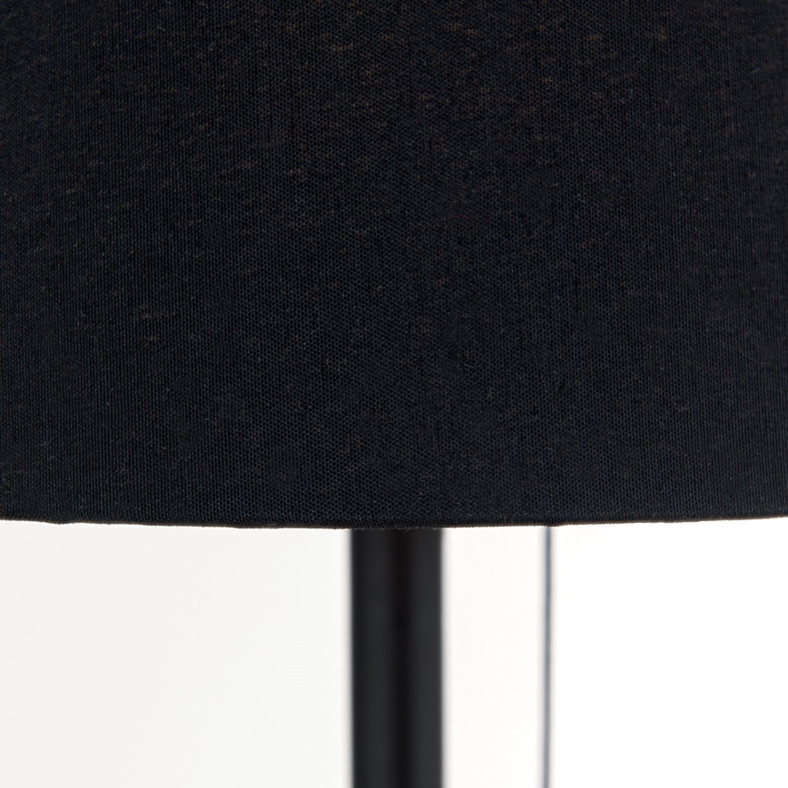 Stolná lampa s USB portom LUDWIG 1xE27/40W/230V 50 cm čierna