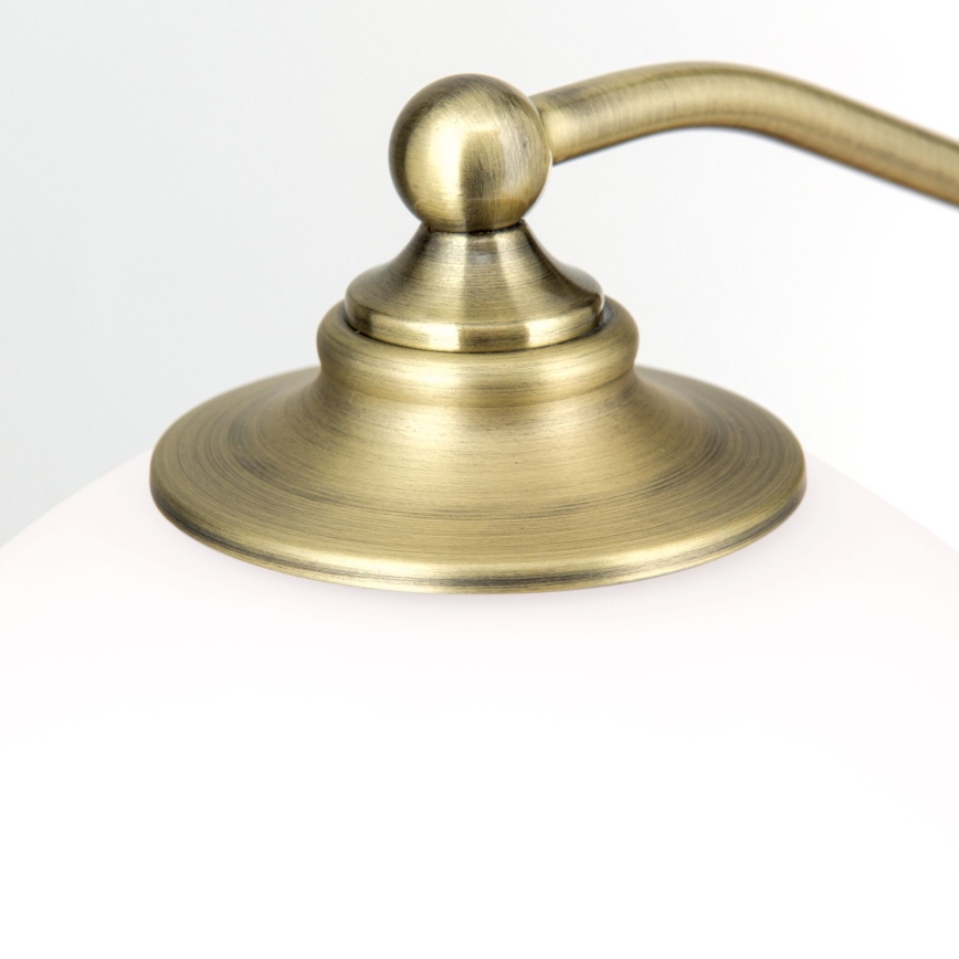 Stolná lampa OLD LAMP 1xE27/40W/230V 65 cm biela/mosadz
