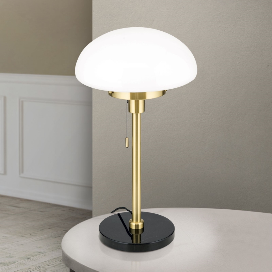 Stolná lampa SPARTA 1xE27/40W/230V zlatá/čierna
