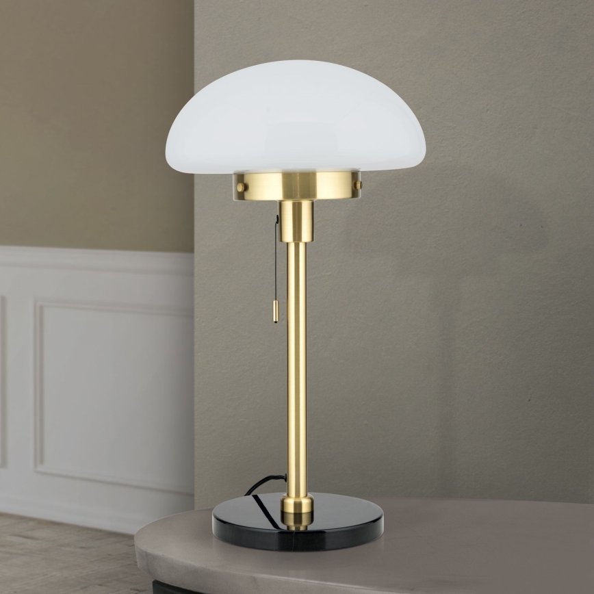 Stolná lampa SPARTA 1xE27/40W/230V zlatá/čierna