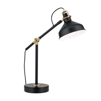 Stolná lampa SCHILLER 1xE27/40W/230V čierna/bronz