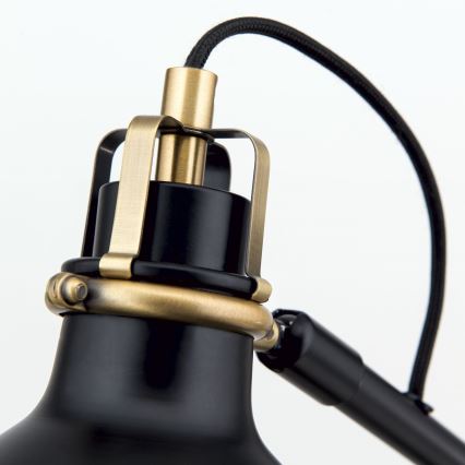 Stolná lampa SCHILLER 1xE27/40W/230V čierna/bronz