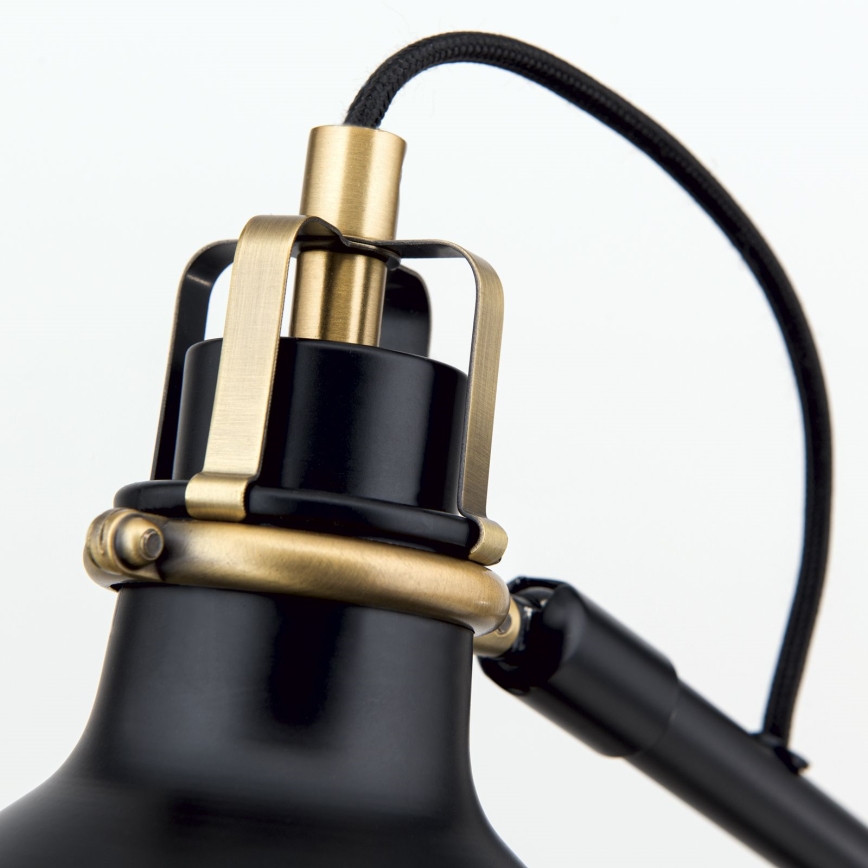 Stolná lampa SCHILLER 1xE27/40W/230V čierna/bronz