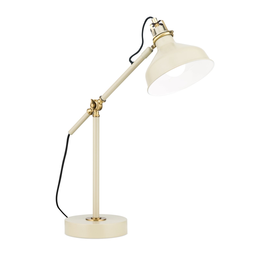 Stolná lampa SCHILLER 1xE27/40W/230V krémová/bronz