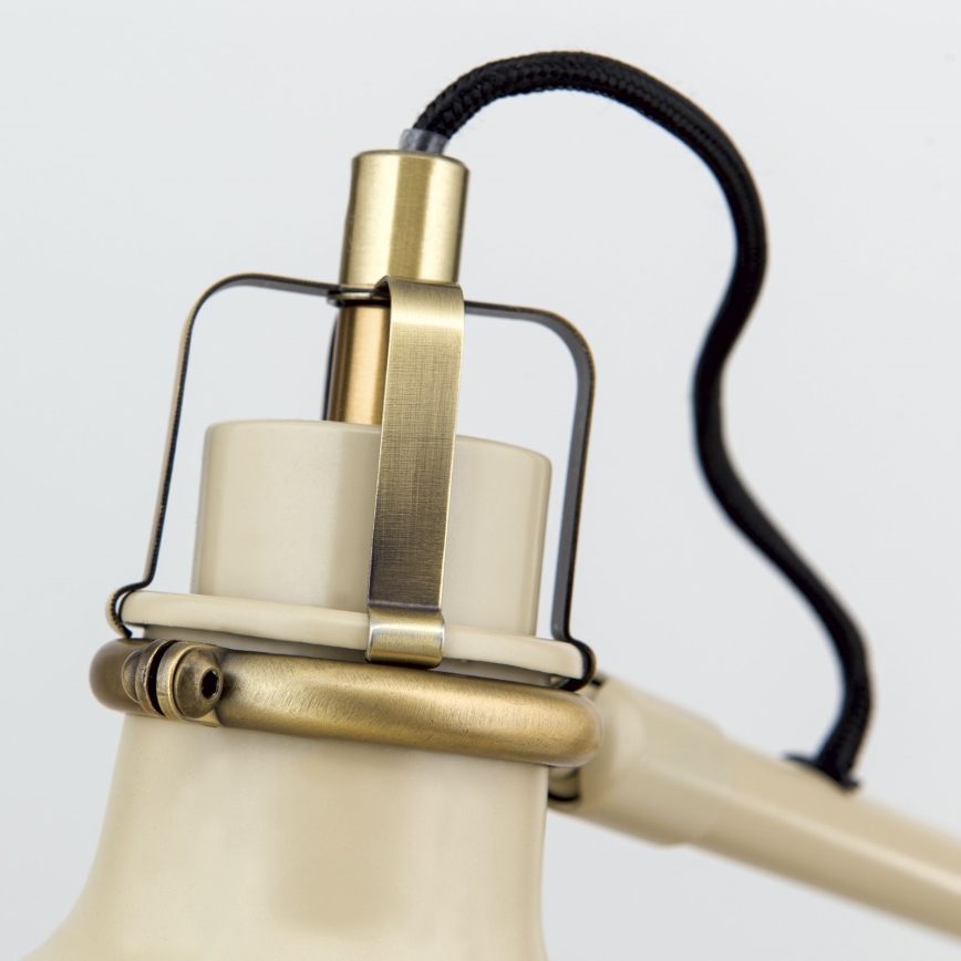 Stolná lampa SCHILLER 1xE27/40W/230V krémová/bronz