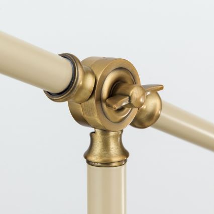 Stolná lampa SCHILLER 1xE27/40W/230V krémová/bronz