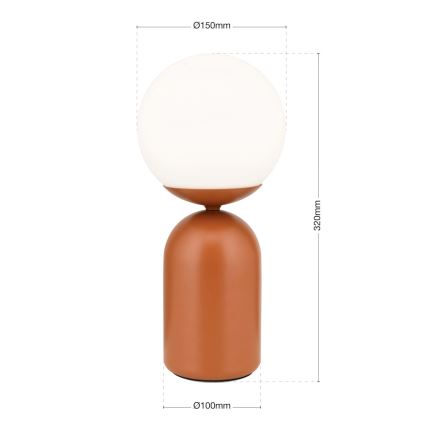 Stolná lampa STANLEY 1xE14/25W/230V keramika/hnedá