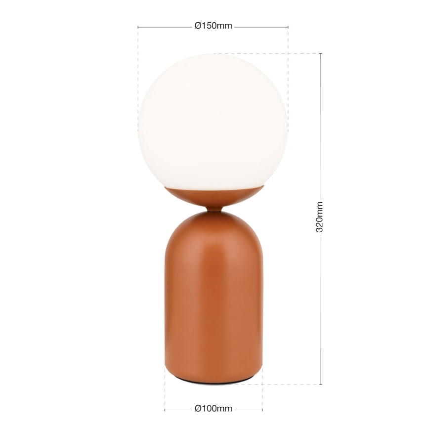 Stolná lampa STANLEY 1xE14/25W/230V keramika/hnedá
