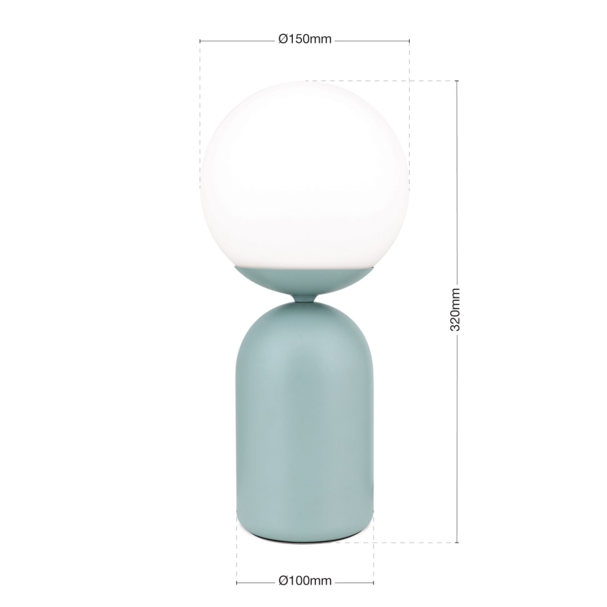 Stolná lampa STANLEY 1xE14/25W/230V keramika/mintová