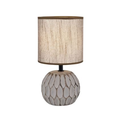 Stolná lampa PINIA 1xE14/25W/230V keramika béžová/šedá