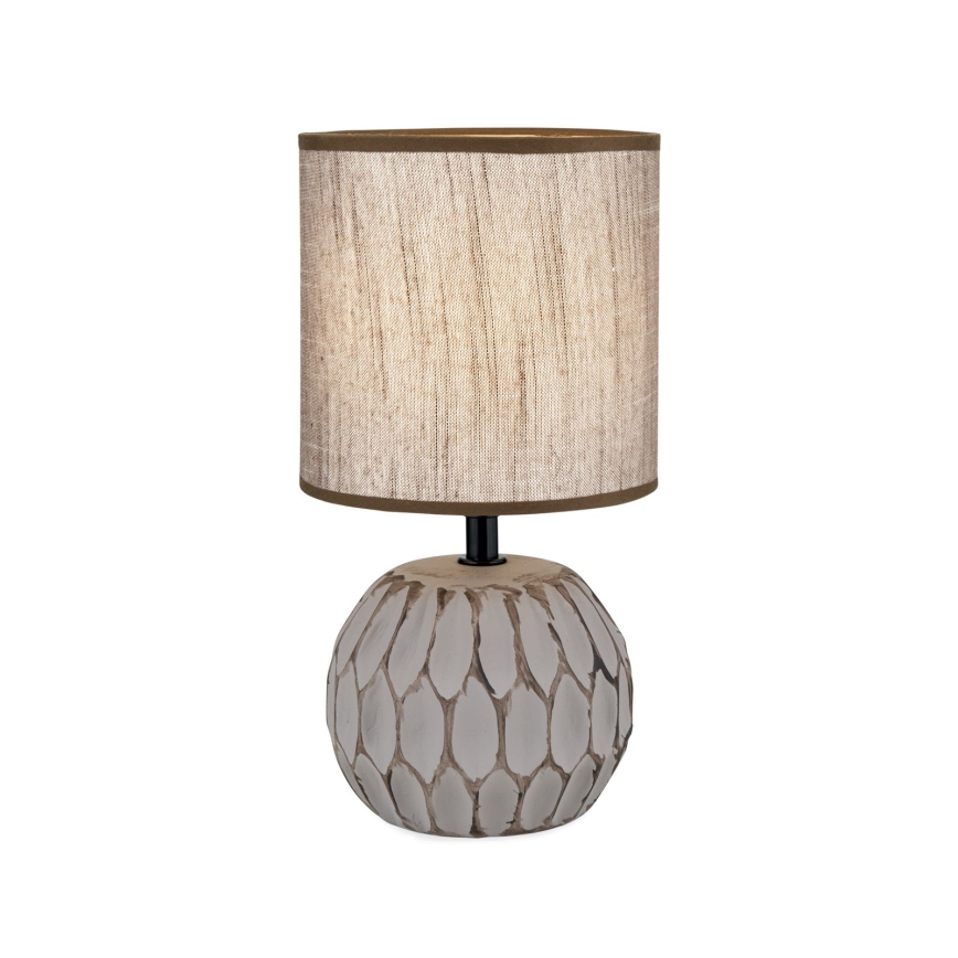 Stolná lampa PINIA 1xE14/25W/230V keramika béžová/šedá