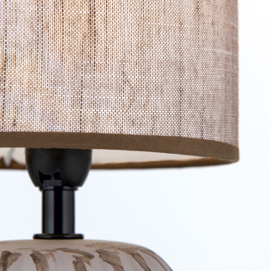 Stolná lampa PINIA 1xE14/25W/230V keramika béžová/šedá