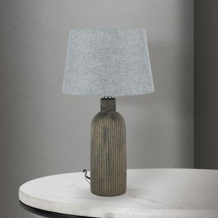 Stolná lampa ORCHID 1xE27/40W/230V keramika hnedá/šedá