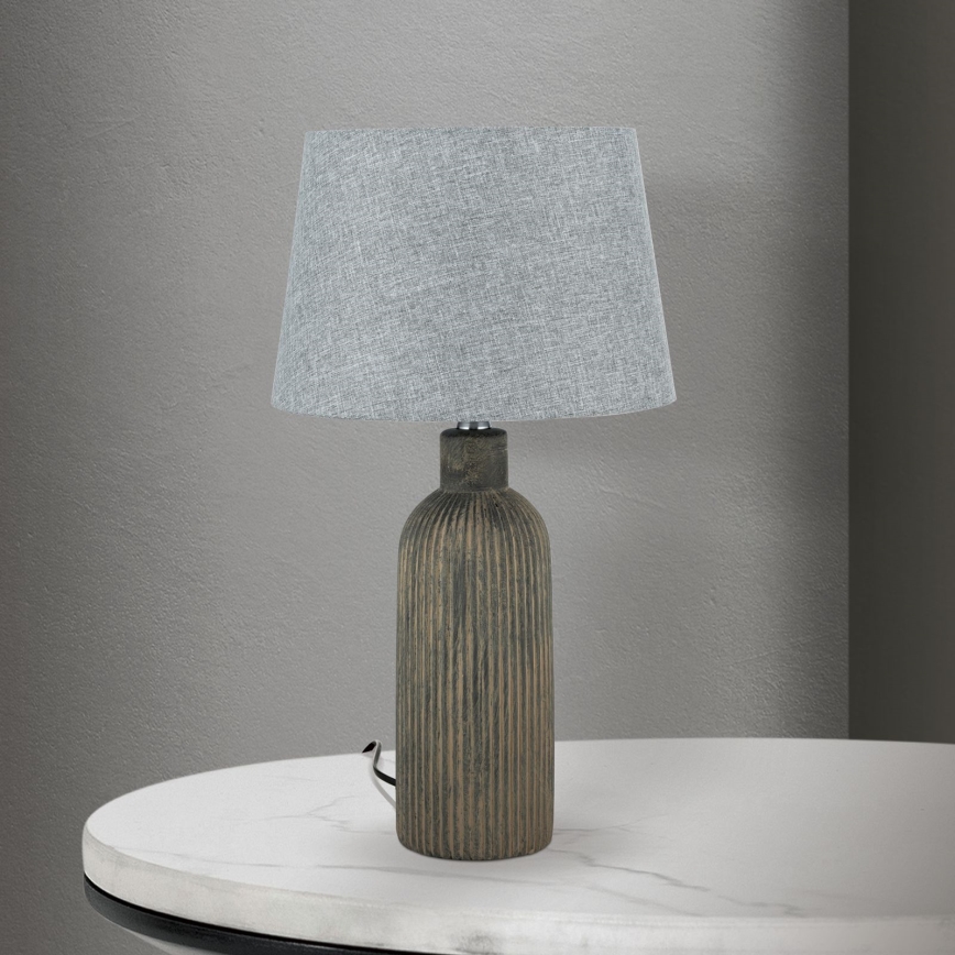 Stolná lampa ORCHID 1xE27/40W/230V keramika hnedá/šedá
