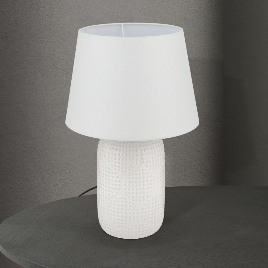 Stolná lampa CORAL 1xE27/40W/230V keramika/biela
